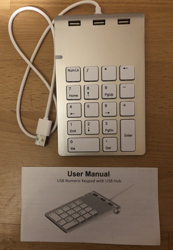 Usb numeric keypad with - numeric,